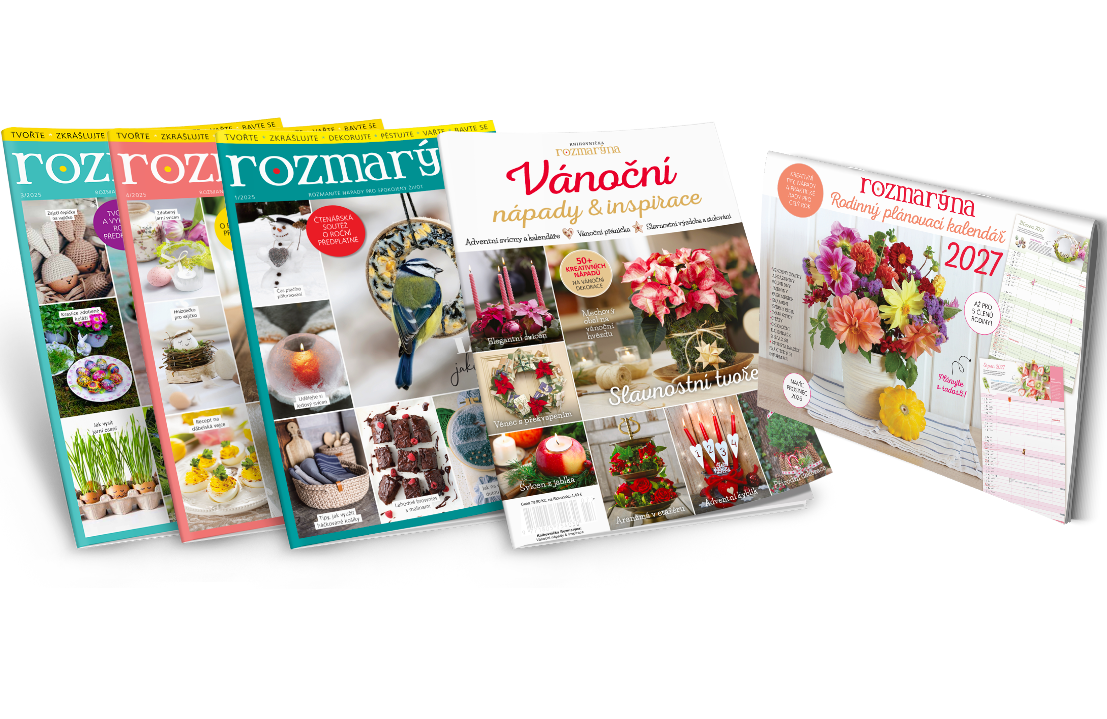 Rozmarýna - Zimní předplatné (od č. 11/2026) + Vánoční + Kalendář