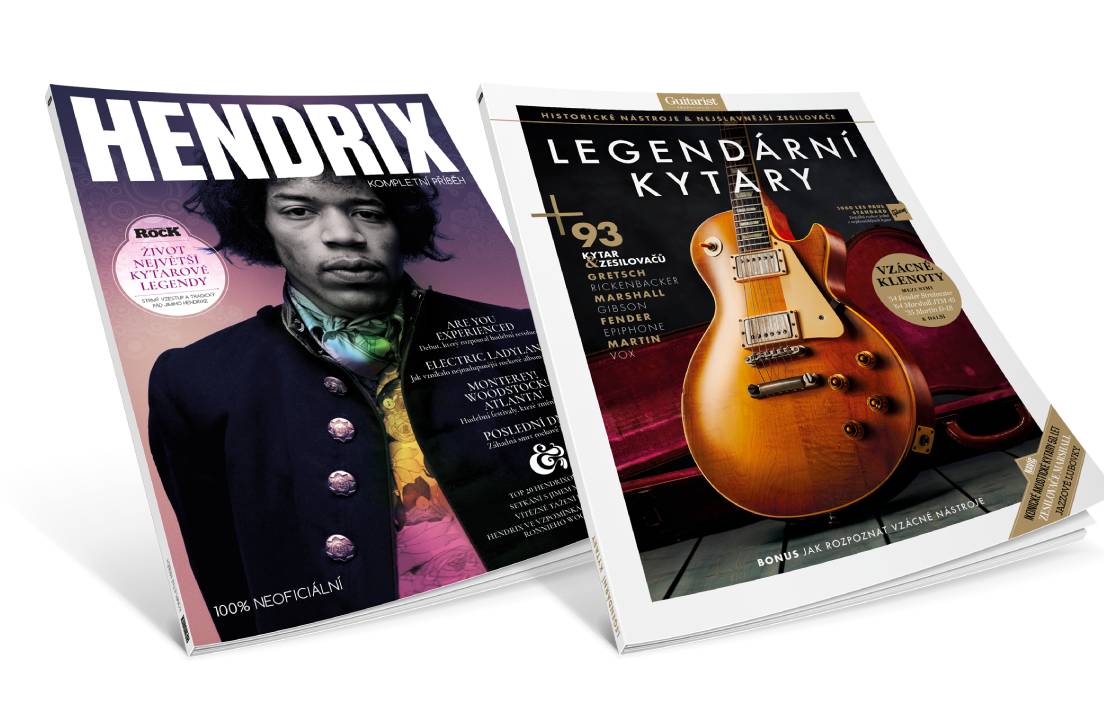 Komplet: Legendární kytary + Jimi Hendrix