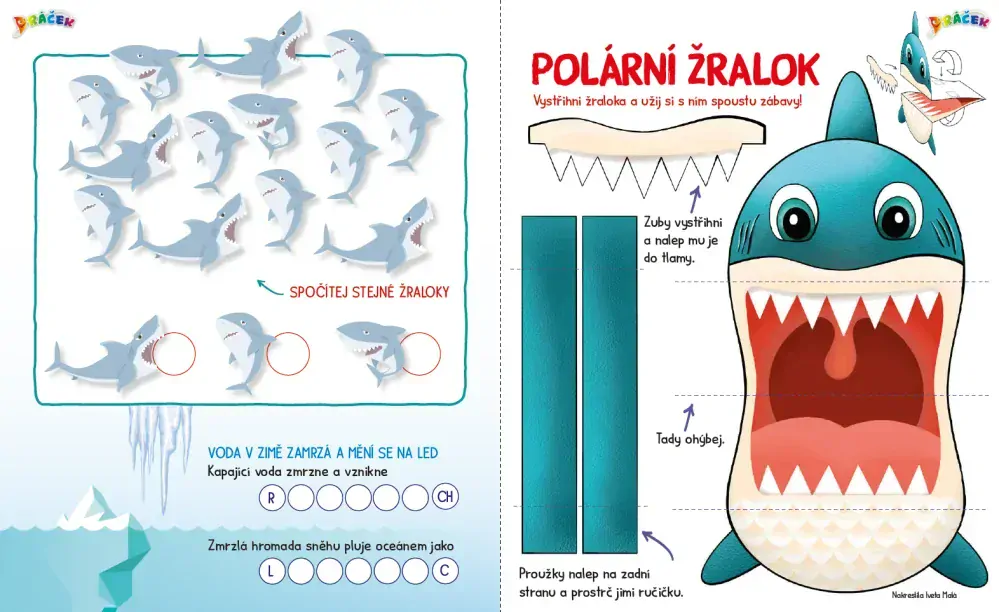 Dráček: Vystřihovánky (ponorka)
