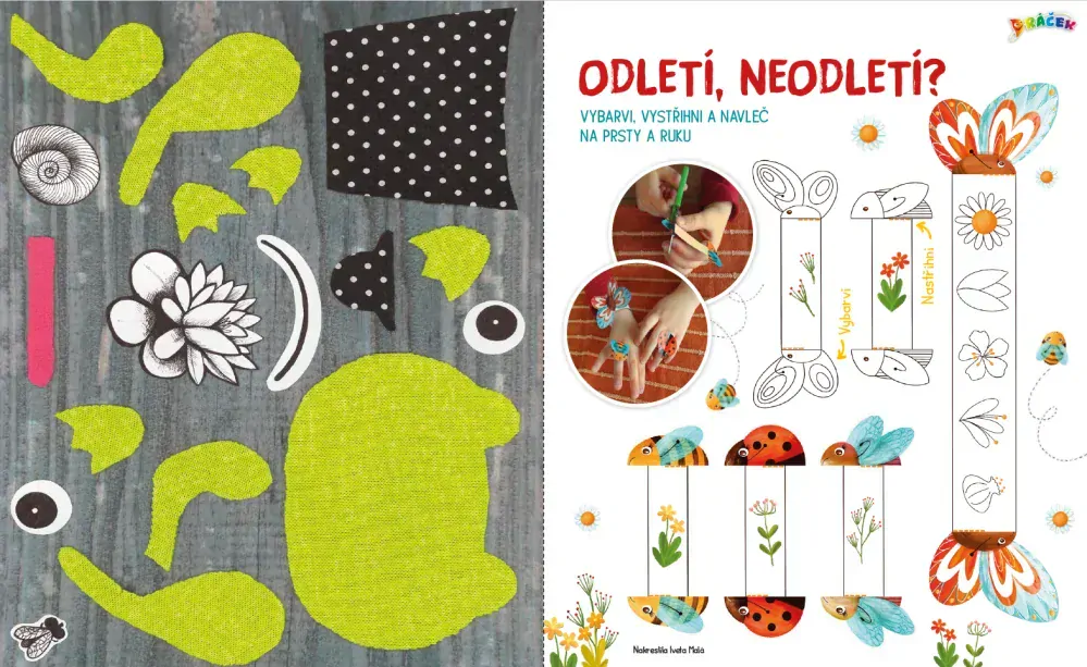 Dráček: Vystřihovánky (ponorka)