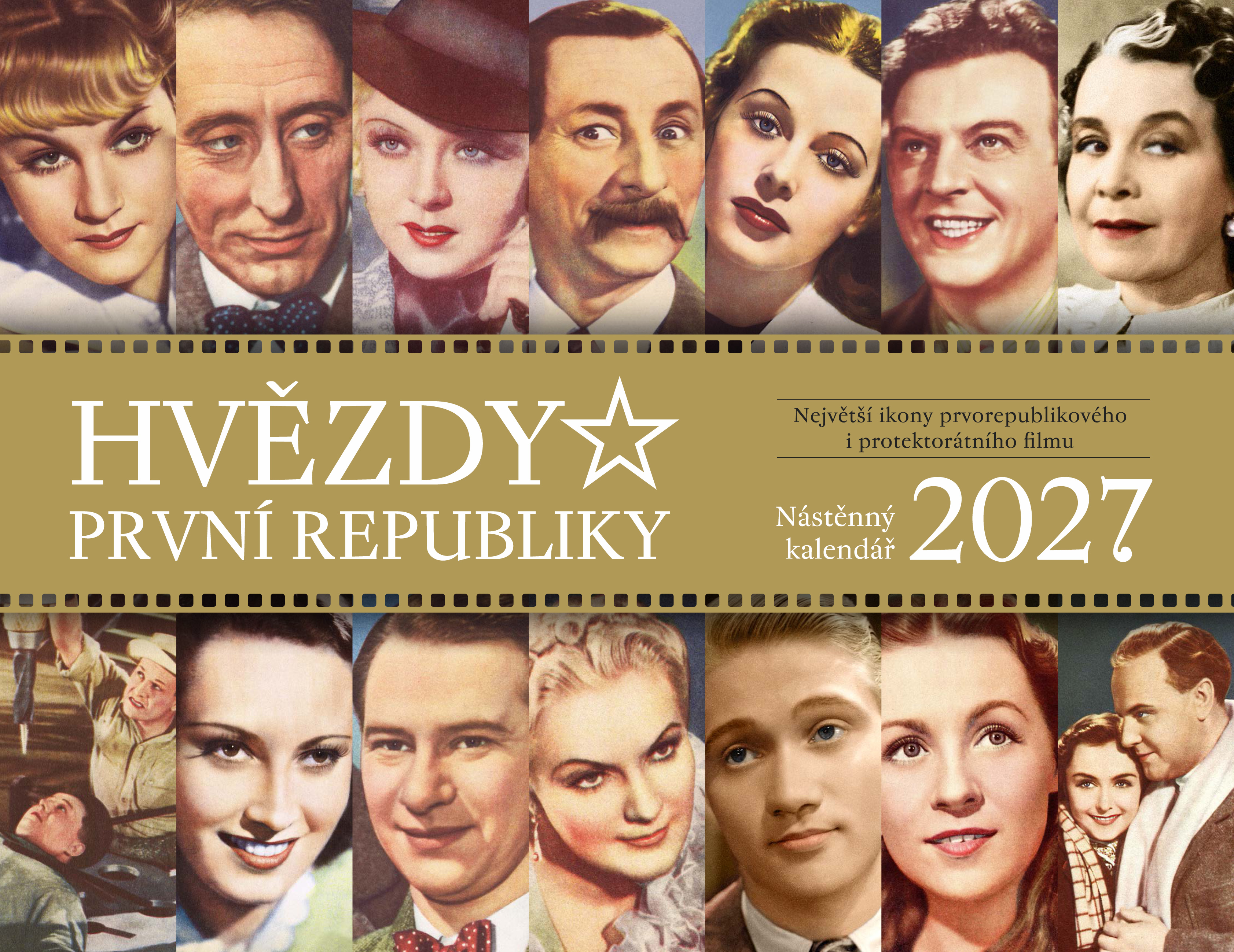 Nástěnný kalendář na rok 2027 (Hvězdy první republiky)