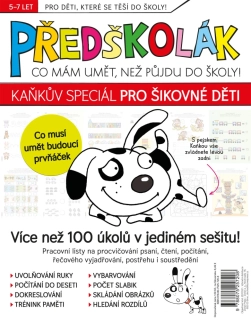 Předškolák – Kaňkův speciál zábavných úkolů pro šikovné děti (červený)