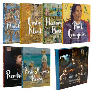 Komplet: Michelangelo, Klimt, Bosch, Rembrandt, Gauguin, Renoir + Leonardo