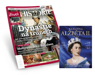 Živá historie - Předplatné na rok (od č. 12/2026) s pořadačem a s knihou Královna Alžběta II.